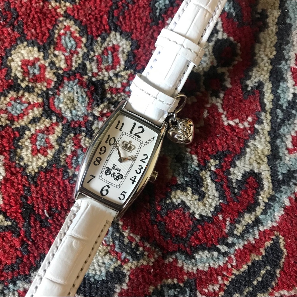 Juicy Couture White Leather Watch